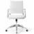 Modway Jive Mid Back Ribbed Faux Leather Office Swivel Chair in White Perspective: top