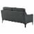 Corland Upholstered Fabric Loveseat-EEI-6021-BEI charcoal Perspective: top
