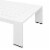 Tahoe Outdoor Patio Powder-Coated Aluminum Coffee Table Perspective: top