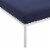 Harmony Sunbrella Outdoor Patio Aluminum Ottoman Navy Perspective: top