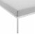 Harmony Sunbrella Outdoor Patio Aluminum Ottoman Gray Perspective: top