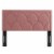 Greta Performance Velvet Twin Headboard, Dusty Rose Perspective: top