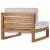 Upland Outdoor Patio Right-Arm Chair-EEI-4123-NAT-WHI Perspective: top