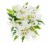 White Lily Combo 5 Stems Perspective: top