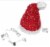 Good Tidings Holiday Red Santa Hat Christmas Tree Topper, 12 Perspective: top