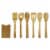 Oceanstar 7 Piece Bamboo Cooking Utensil Set Perspective: top