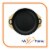 9.5 Round Cast Iron Wok/Skillet with Handles & Wooden Base (1 Skillet) by MyXOHome Perspective: top