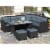 Patio Furniture Sets in Rattan for Home or Office Use Perspective: top
