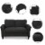 Sofas in Fabric for Home or Office Use Perspective: top