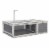 Simplie Fun Premium Wooden Tortoise House with Removable Top and Tray for Small Animals Perspective: top
