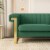 Simplie Fun Contemporary Plush Velvet Sofa with Vertical Stripes and Gold Accents Perspective: top