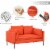 Sofas in Linen for Home or Office Use Perspective: top