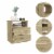 Nightstands in Particle Board for Home or Office Use Perspective: top