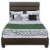Better Home Products Napoli Faux Leather Upholstered Platform Bed Queen Tobacco Perspective: top