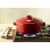 Emile Henry Round Ceramic 4.2 Quart Dutch Oven for Kitchen & Grill, Burgundy Perspective: top