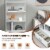 Hivvago 48 Inch Tall 4 Tiers Wood Bookcase with Drawer-White Perspective: top