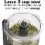 Hamilton Beach Electric Vegetable Chopper & Mini Food Processor Black Perspective: top