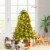 Hivvago 5 Feet Artificial Fir Christmas Tree with 600 Branch Tips Perspective: top