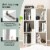 Hivvago 3-Tier 6 Cube Freestanding Bookcase with Anti-toppling Device-White Perspective: top