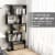 Hivvago 5-Tier Bookshelf with Anti-Toppling Device for Living Room Home Office-Black Perspective: top