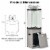 Hivvago 41 000 BTU Propane Patio Heater with Metal Hood-Gray Perspective: top