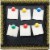 Gold Confetti Bulletin Board Borders, Black,Gold Perspective: top