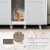 Hivvago 2-Door Cat Litter Box Enclosure with Winding Entry and Scratching Board Perspective: top