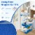 Hivvago Multi-level Cat Tower with Sisal Covered Scratching Posts-Blue Perspective: top