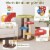 Hivvago 3-In-1 Cat Tree 3 Full-Wrapped Sisal Posts Removable Mat and Platforms-Multicolor Perspective: top