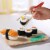 HABA Biofino Sushi Soft Play Food 10 Piece Set with Serving Board and Chopsticks Perspective: top