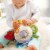 HABA Teether Cuddly Rainbow Round - Soft Activity Toy with Rattling & Teething Elements Perspective: top