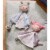 HABA Cuddly Blanket Doll Elli - Soft Lovey Baby Toy for Birth and Up (Machine Washable) Perspective: top