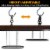 Vdomus 33x17  Pot & Pan Ceiling Rack, Mounted Storage Organizer w/15 Hooks Perspective: top