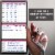 Alpine Choice Dry Erase Pink Workout Planner, Fitness Calendar, Exercises, Goals & Notes Perspective: top