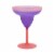 Tzeng Shyng Color Changing Margarita Glass - Red Perspective: top