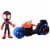 Hasbro Marvel Spidey and His Amazing Friends Miles Morales Spider-Man Figure with Motorcycle Perspective: top