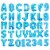 16  Blue Letter 'C’ Balloons Party Inflatable Banner Decorations Gifts Perspective: top