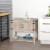 Multipurpose Corner Pantry w/Buffet Server Countertop Surface, Easy To Clean Perspective: top