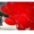 100 pcs Latex Hearts Shaped Red Balloons for Valentine anniversary celebrations Perspective: top