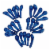 10 pcs 12  Metallic Blue Colour Latex balloons birthday party celebrations Plain Perspective: top