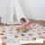 CHILDLIKE BEHAVIOR X-Large Baby Play Mat 72x48 Inch - Oranges Perspective: top