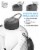 THE GYM KEG 1 Gallon Water Bottle (Transparent Light-Grey) | BPA-Free Perspective: top