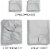 CGK Unlimited 4 Piece 100% Cotton 400 Thread Count Sheet Set - Full - Light Grey Perspective: top