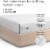 CGK Unlimited Standard Fitted Sheet Double Brushed Microfiber - Twin Extra Long - Light Grey Perspective: top