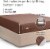 CGK Linens Deep Pocket 14 - 16 Inch Microfiber Fitted Sheet - Queen - Brown Perspective: top