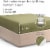 CGK Linens Deep Pocket 14 - 16 Inch Microfiber Fitted Sheet - California King - Sage Green Perspective: top