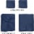 CGK Linens 4 Piece 100% Cotton 400 Thread Count Sheet Set - Full - Navy Blue Perspective: top