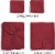 CGK Unlimited 4 Piece 100% Cotton 400 Thread Count Sheet Set - Full - Burgundy Perspective: top