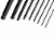 TOOLZILLA 9 Piece Allen Key Set - Advanced Ball End Design & Precision Machined Tips Perspective: top