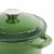 BergHOFF Cast Iron Round Casserole Dish - Green Perspective: top